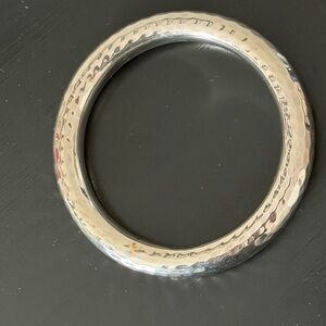 Silpada Silver Hammered Bangle Bracelet
